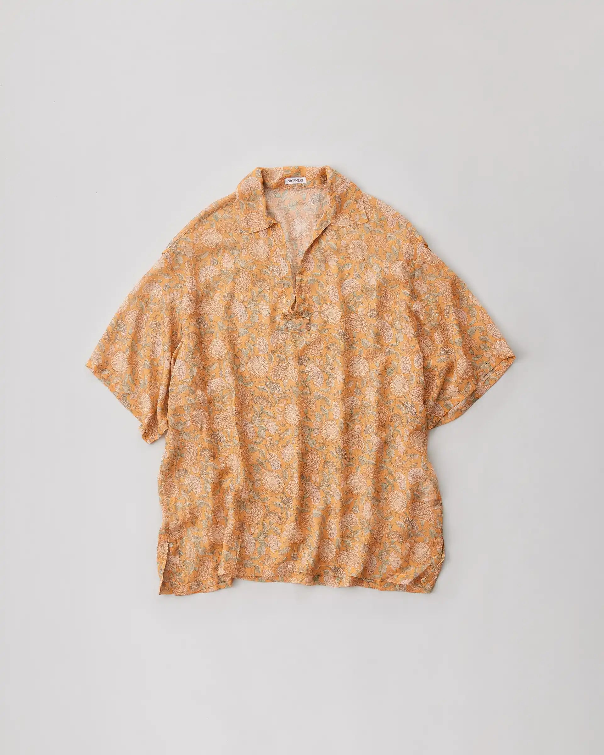 NICENESS 25SS MADAN / Silk Chiffon Skipper Shirt